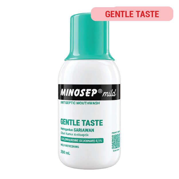Minosep Mild antiseptic mouthwash 200 mL - gentle taste